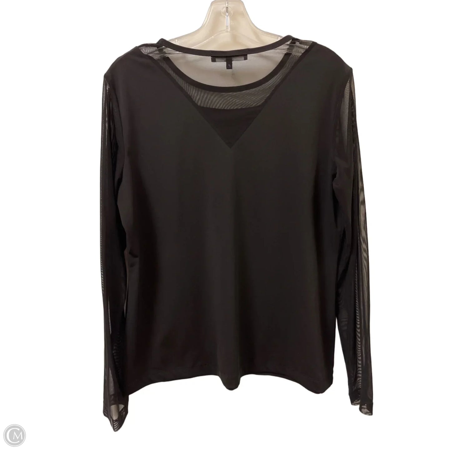 Top Long Sleeve By Cmc In Black, Size: L