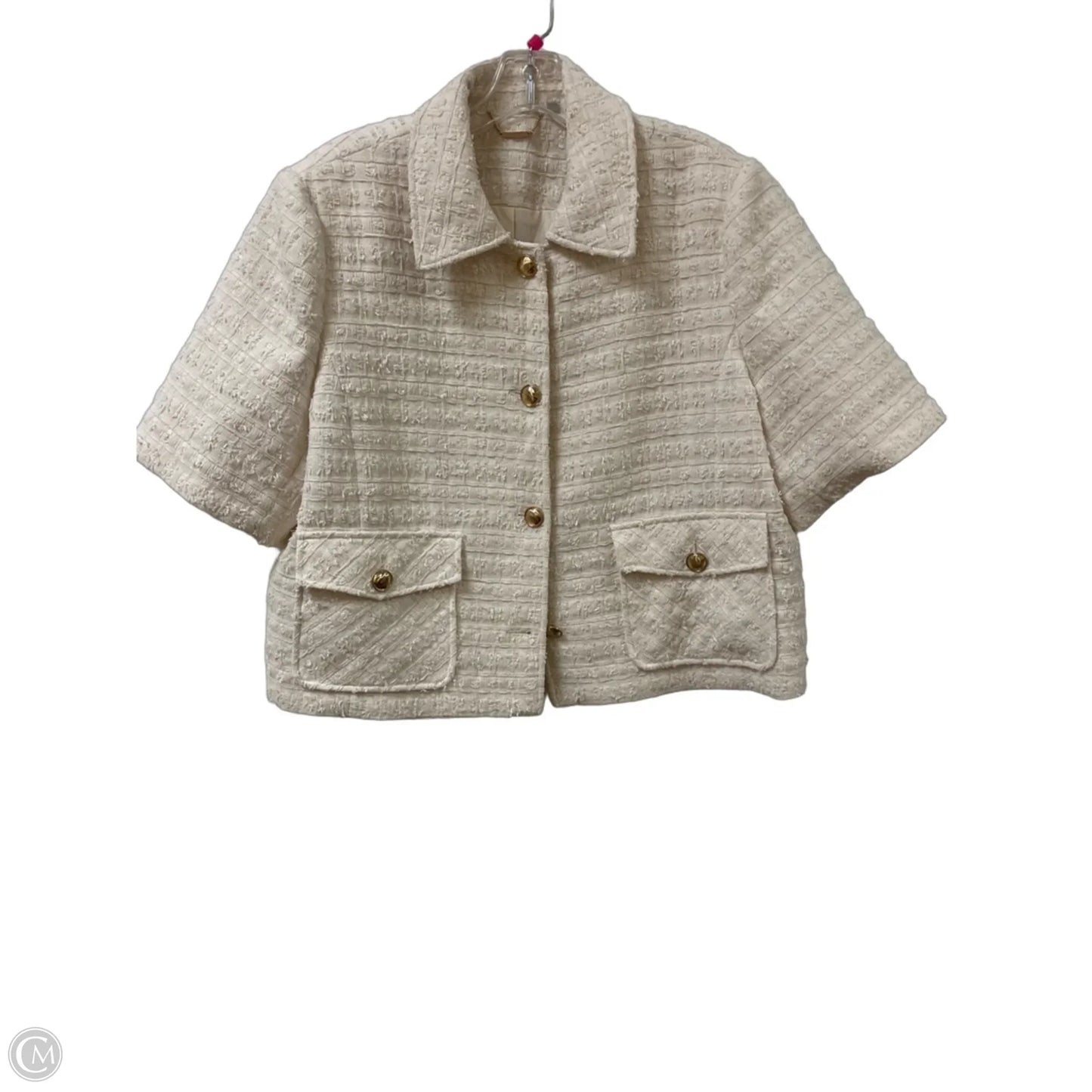 Blazer By Chicos In Cream, Size: Xl