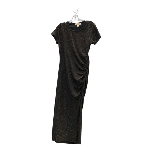 Dress Party Long By Michael By Michael Kors In Black & Gold, Size:M
