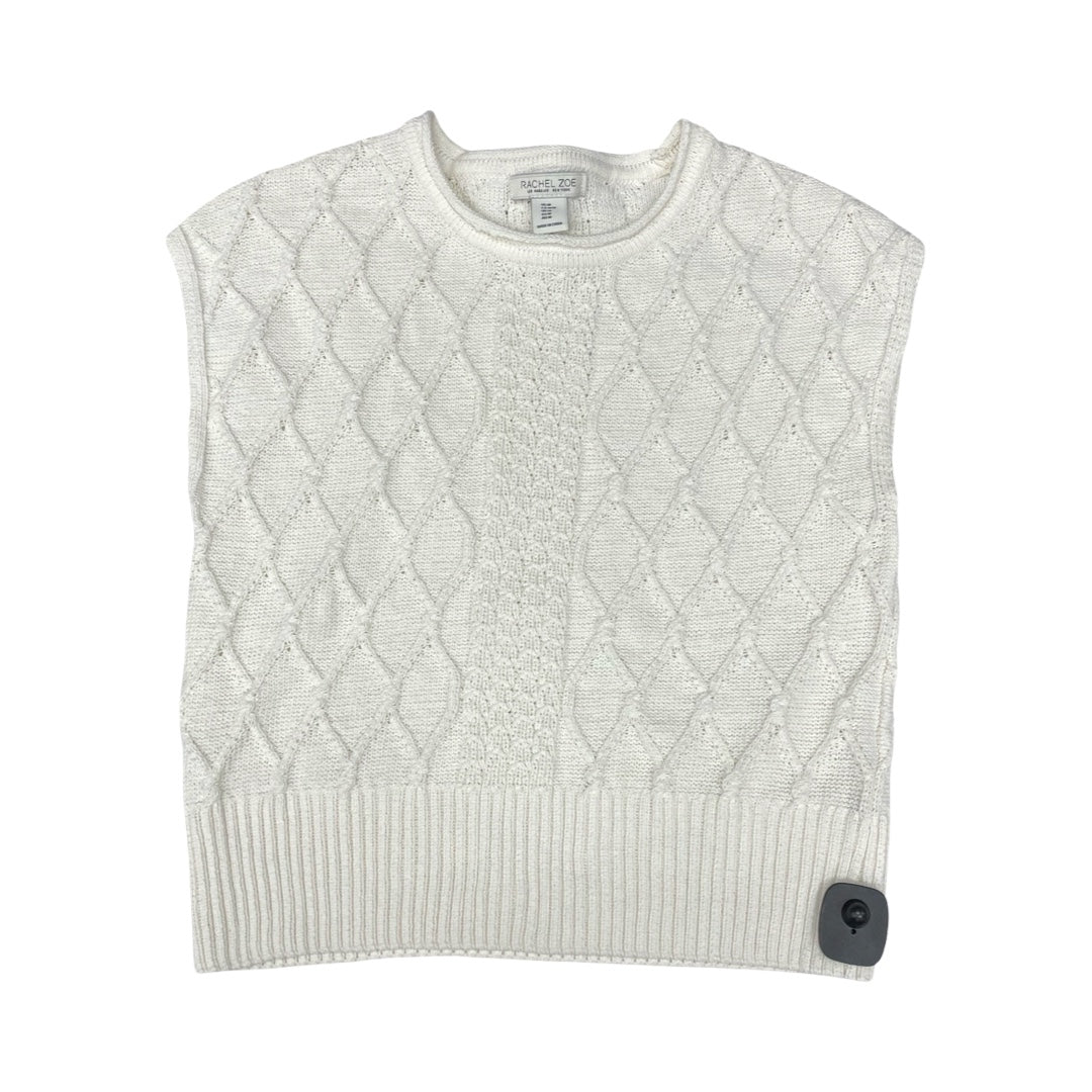 Top Sleeveless By Rachel Zoe In White, Size:M