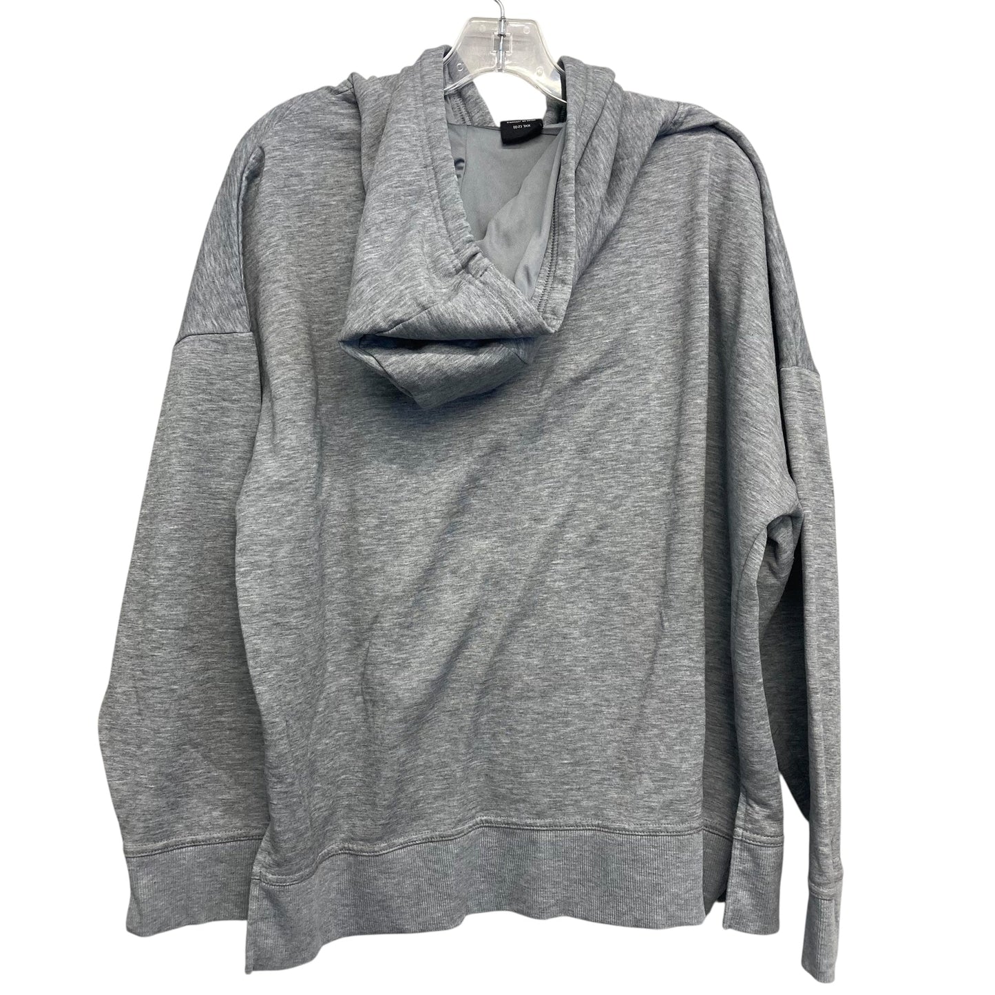 Sweatshirt Hoodie By Athletic Works In Grey, Size:1X
