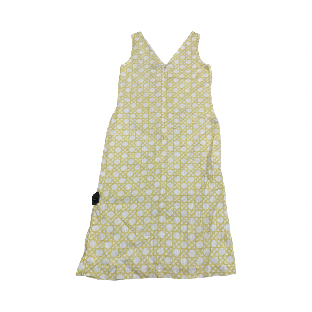 Dress Casual Midi By Ann Taylor In Yellow, Size:4