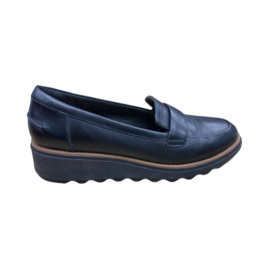 Shoes Flats By Clarks In Black, Size:8