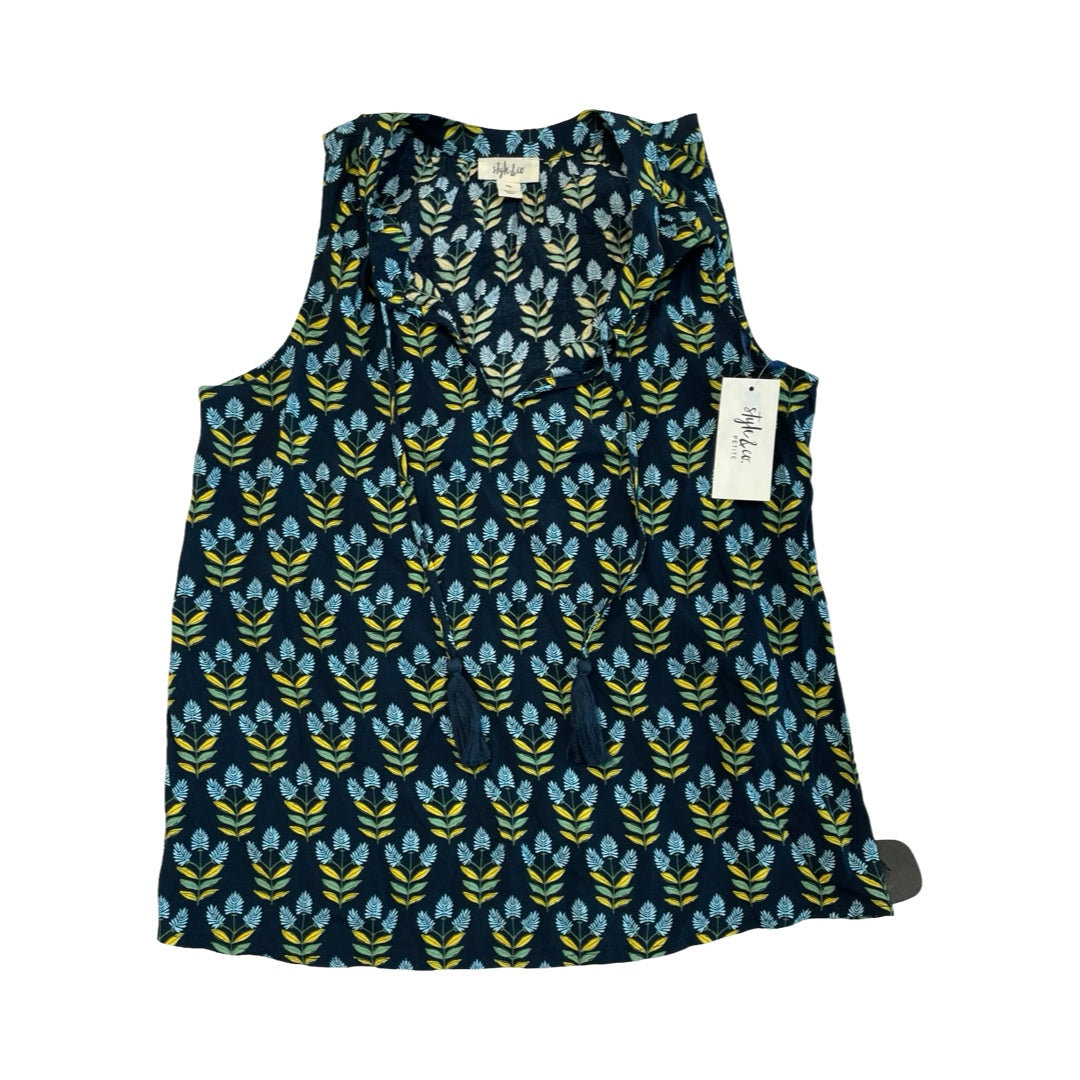 Top Sleeveless By Style And Company In Multi, Size:Sp