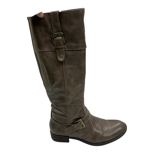 Boots Mid-Calf Flats By Relativity In Brown, Size:8