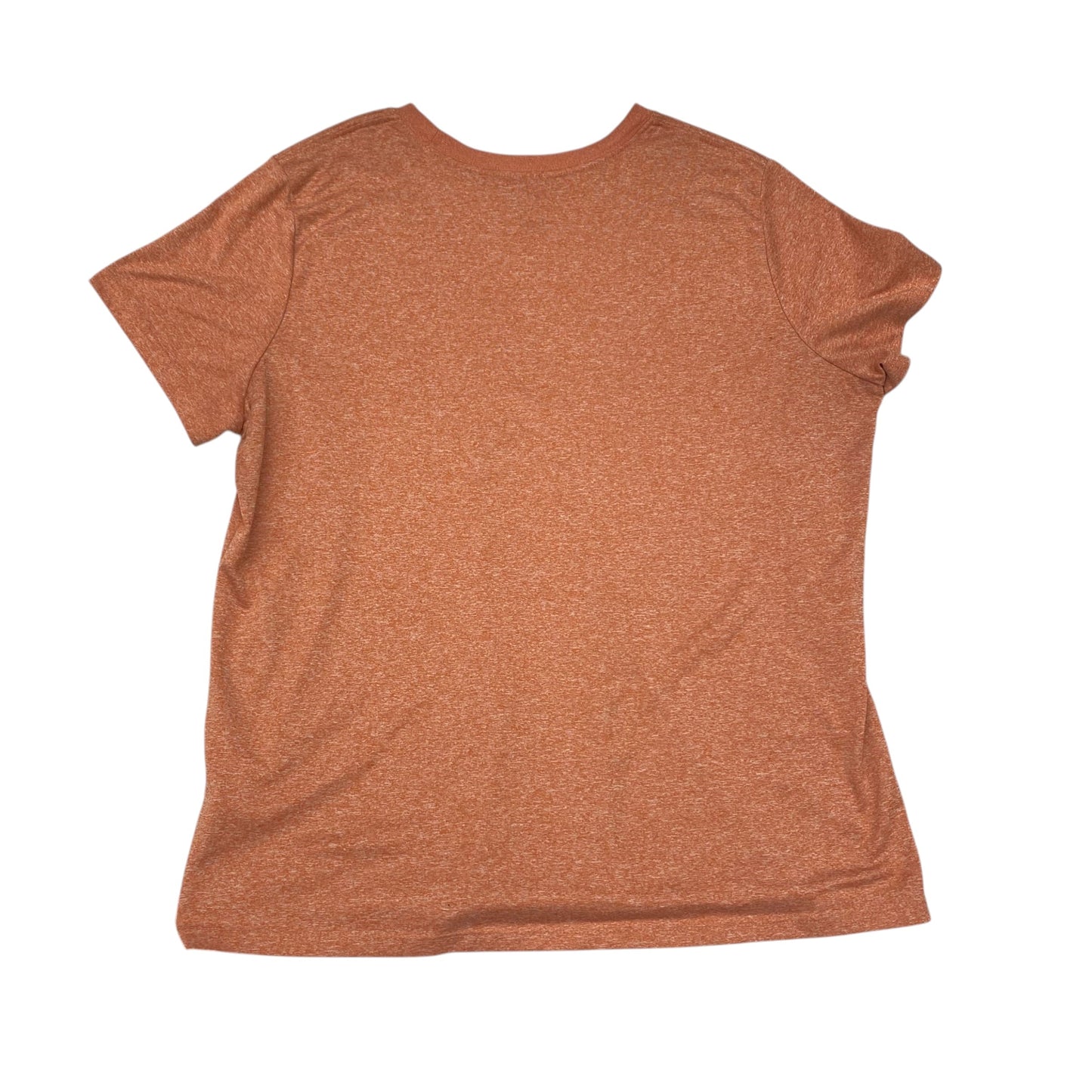 Athletic Top Ss By Nike In Orange, Size:Xxl
