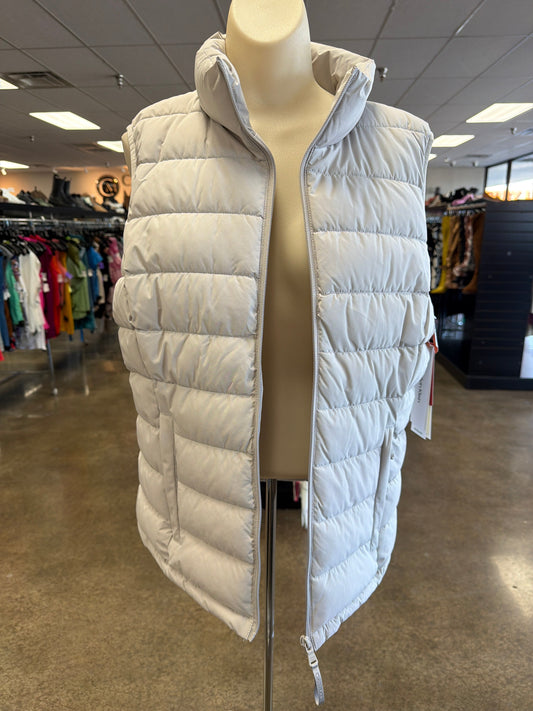 Vest Puffer & Quilted By Calvin Klein In Grey, Size:M