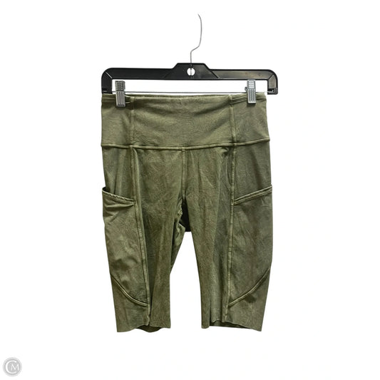 Athletic Shorts By Lululemon In Green, Size: 6