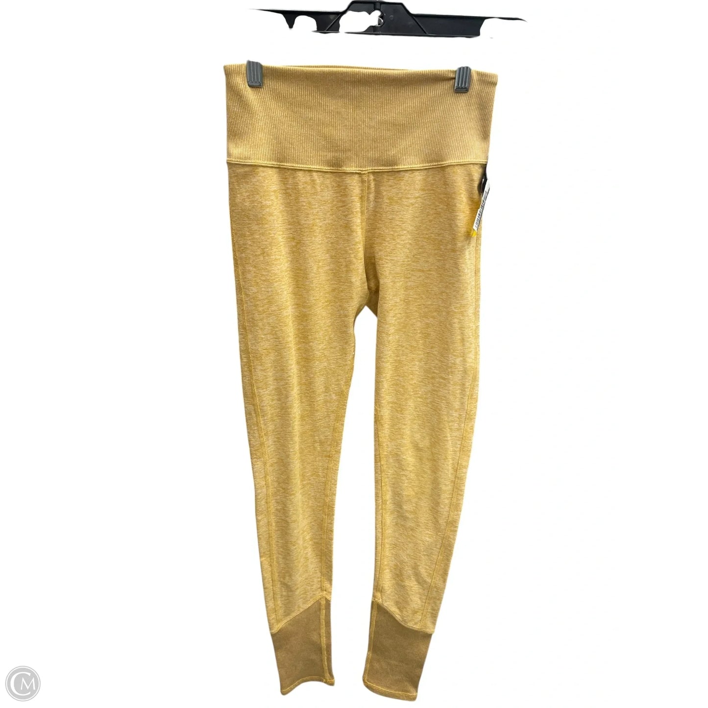 Athletic Leggings By Alo In Yellow, Size: S