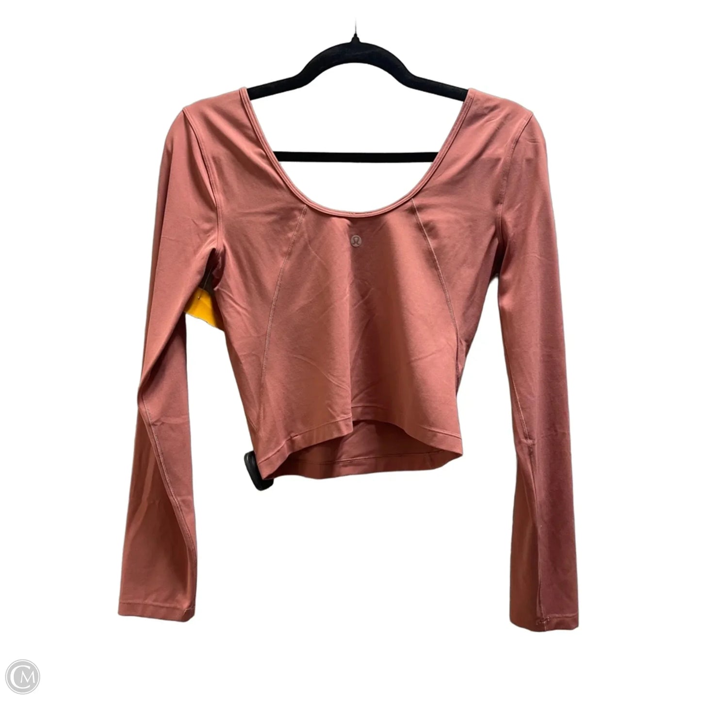 Athletic Top Long Sleeve Crewneck By Lululemon In Pink, Size: M