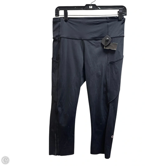 Athletic Capris By Lululemon In Black, Size: 8