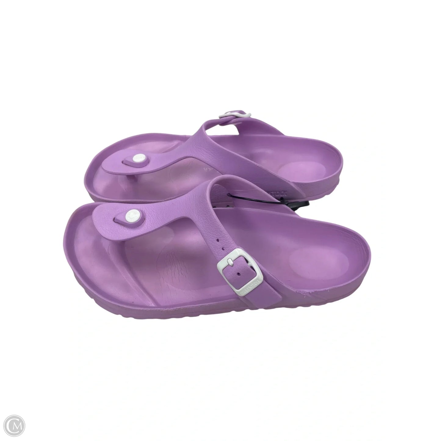 Sandals Flats By Birkenstock In Purple, Size: 8.5