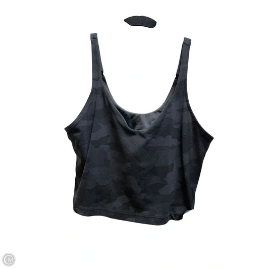 Athletic Tank Top By Lululemon In Camouflage Print, Size: 10