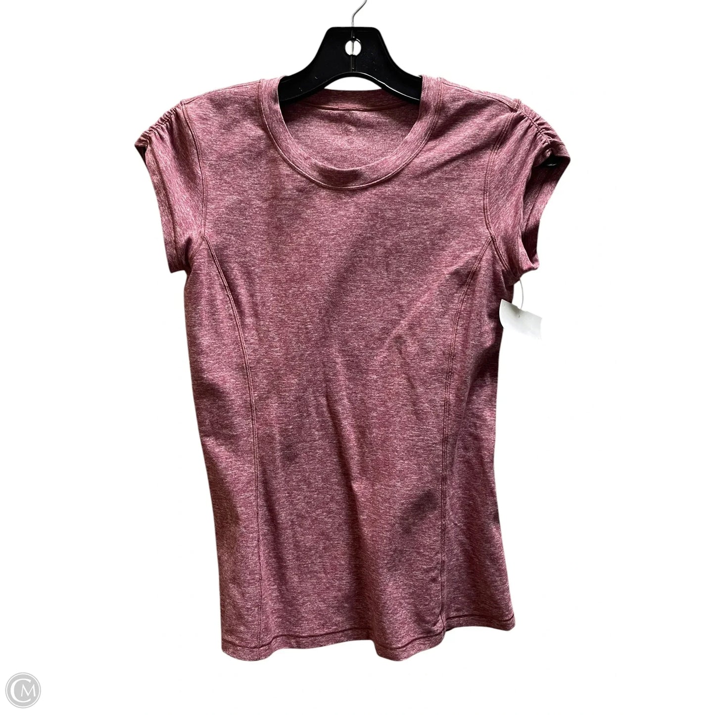Athletic Top Short Sleeve By Lululemon In Red, Size: S
