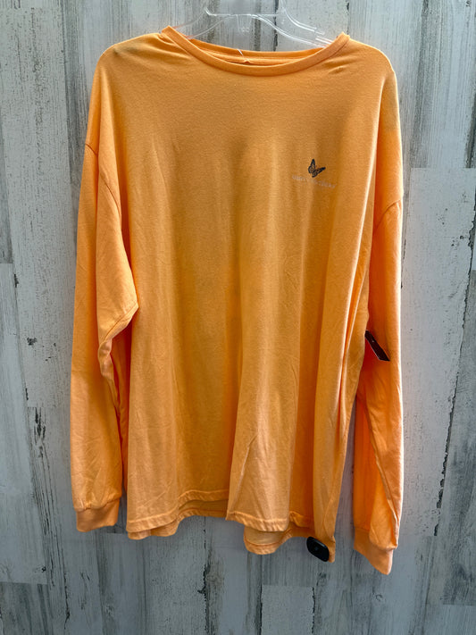 Orange Top Long Sleeve Simply Southern, Size Xxl