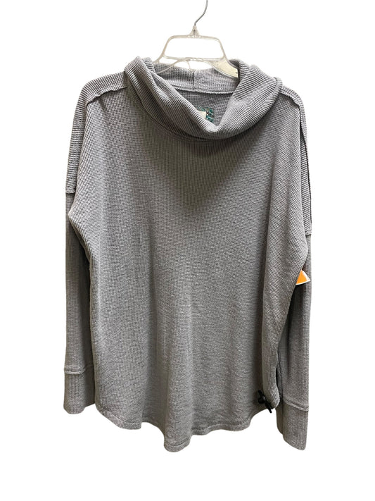 Top Long Sleeve By Maeve In Grey, Size: L