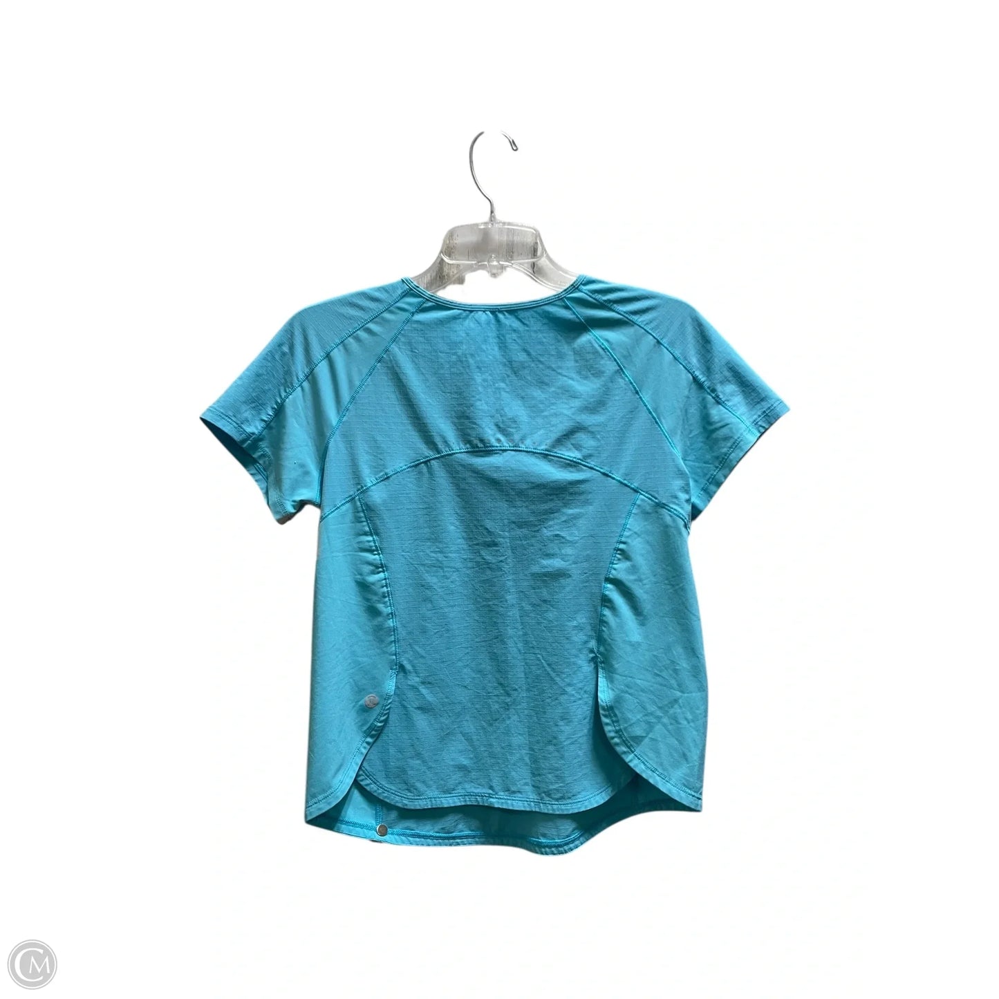 Athletic Top Short Sleeve By Lululemon In Blue, Size: S
