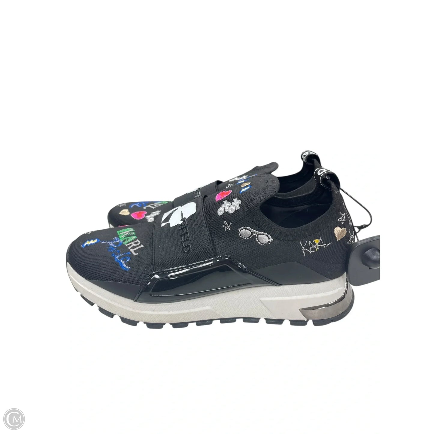 Shoes Designer By Karl Lagerfeld In Black, Size: 9.5