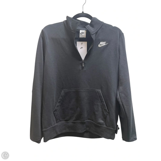 Athletic Sweatshirt Crewneck By Nike Apparel In Black, Size: S