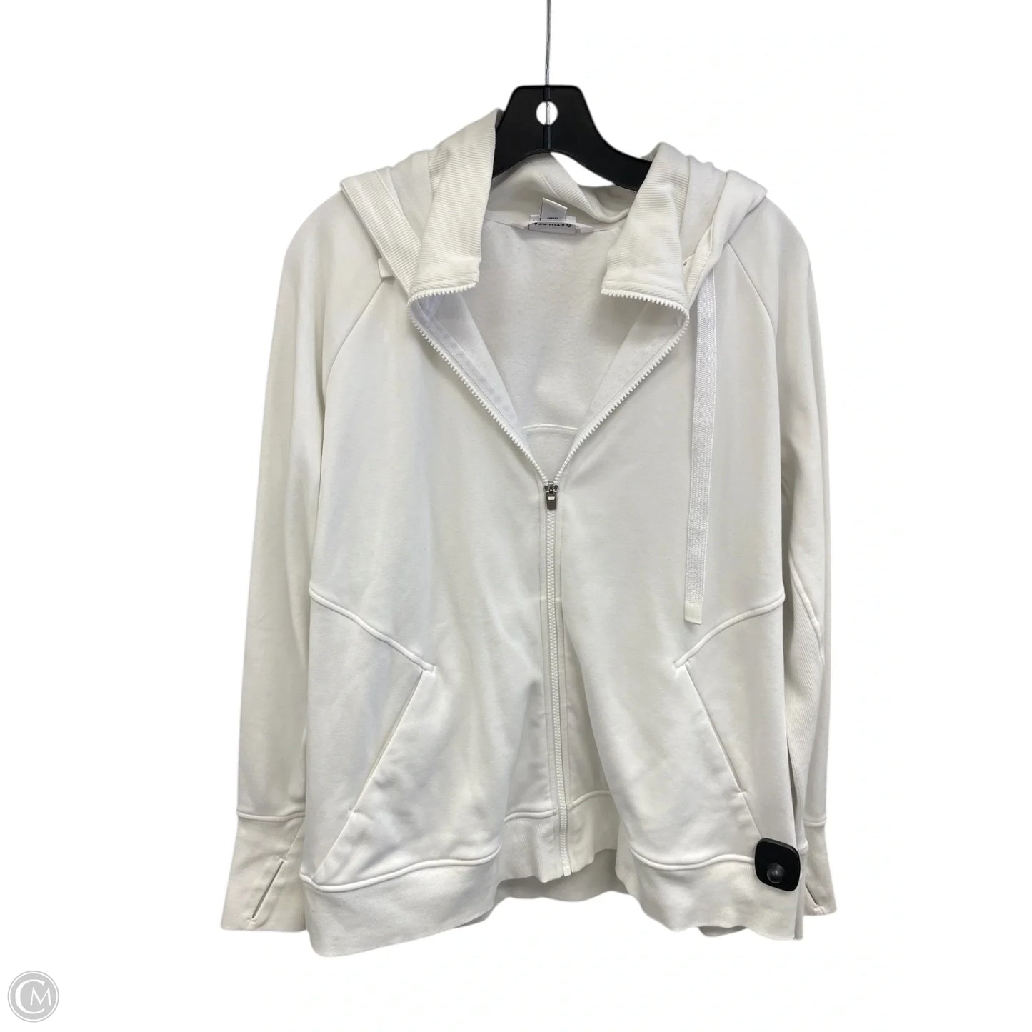 Athletic Jacket By Athleta In White, Size: 1x