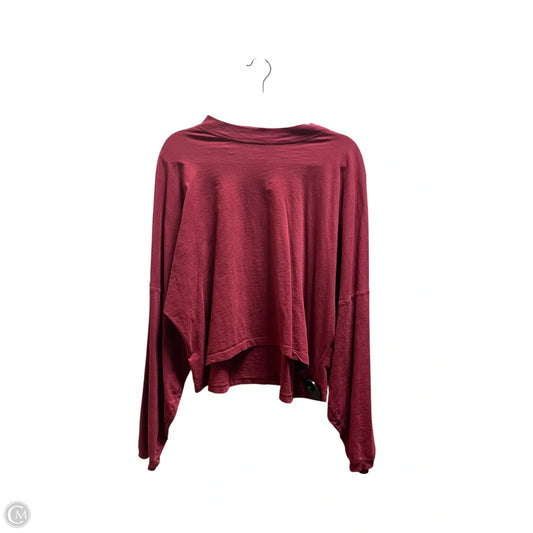 Top Long Sleeve By Aerie In Red, Size: L