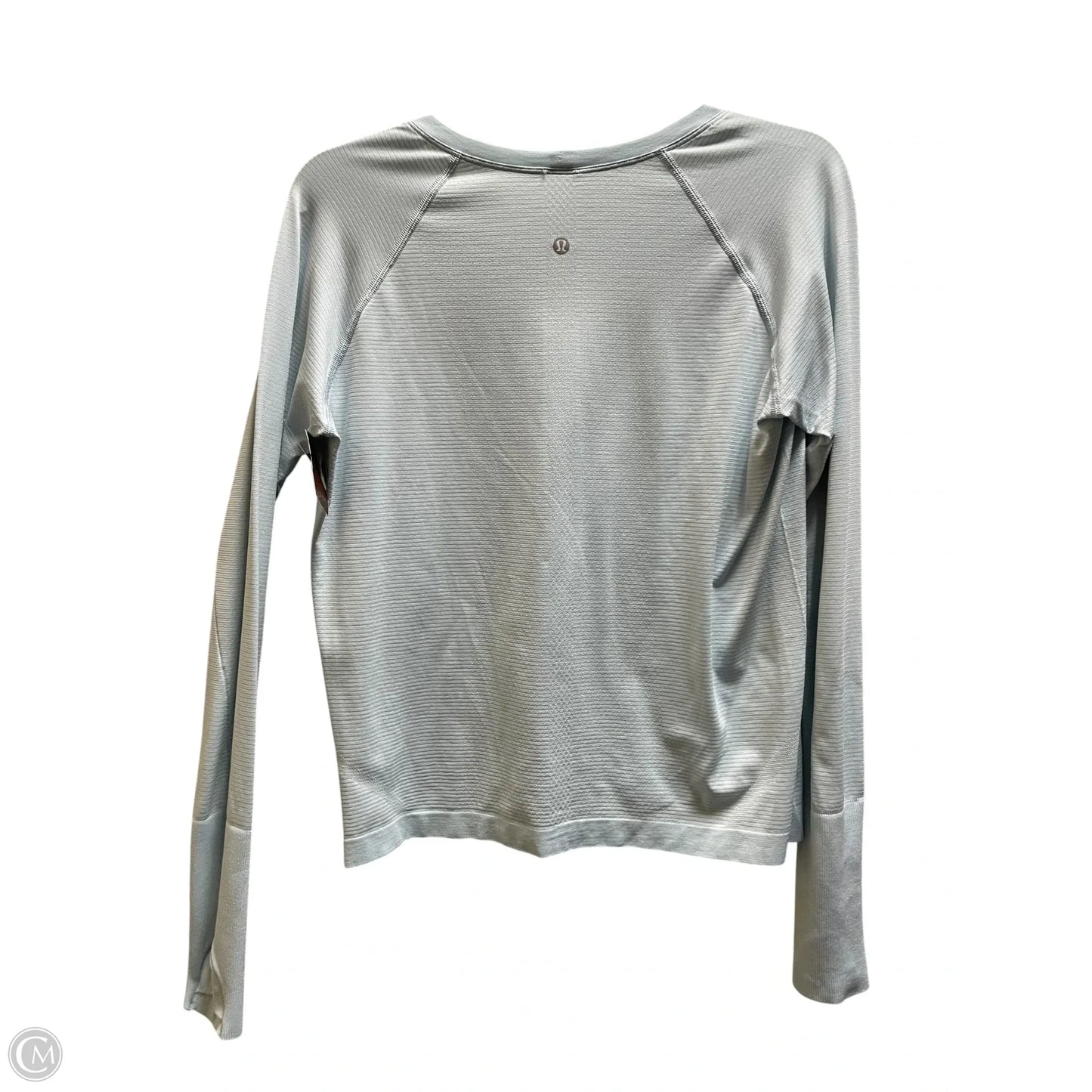 Athletic Top Long Sleeve Collar By Lululemon In Blue, Size: 12