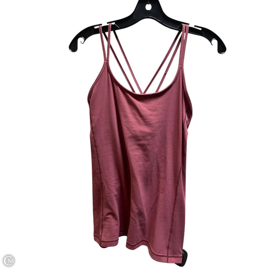 Athletic Tank Top By Lululemon In Pink, Size: 8