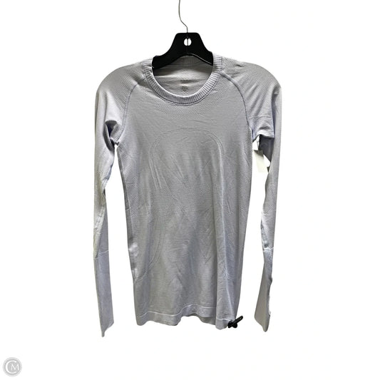 Athletic Top Long Sleeve Collar By Lululemon In Purple, Size: 4
