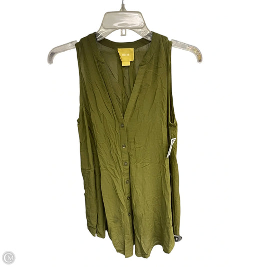 Top Sleeveless By Maeve In Green, Size: 4