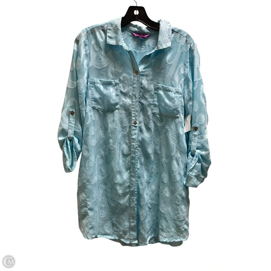 Top Long Sleeve Designer By Lilly Pulitzer In Blue, Size: S