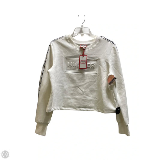 Sweatshirt Crewneck By Hunter In White, Size: M