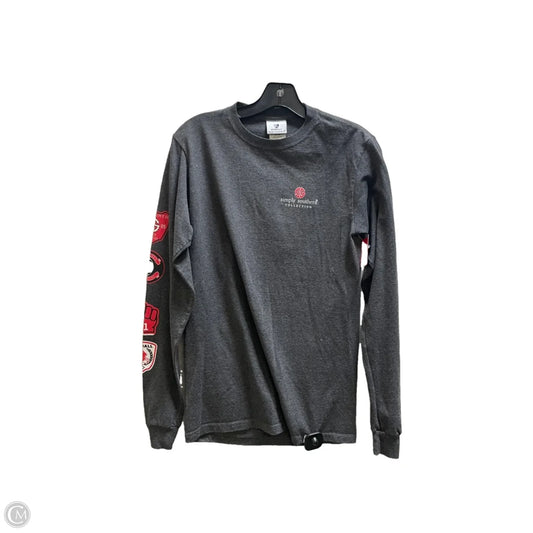 Top Long Sleeve By Simply Southern In Grey, Size: S
