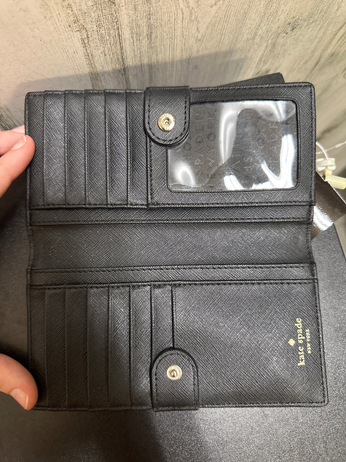 Black Wallet Designer Kate Spade, Size Small