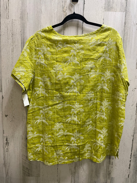 Green Top Short Sleeve C And C, Size 1x