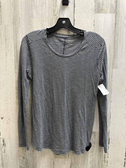 Grey & White Top Long Sleeve Madewell, Size S