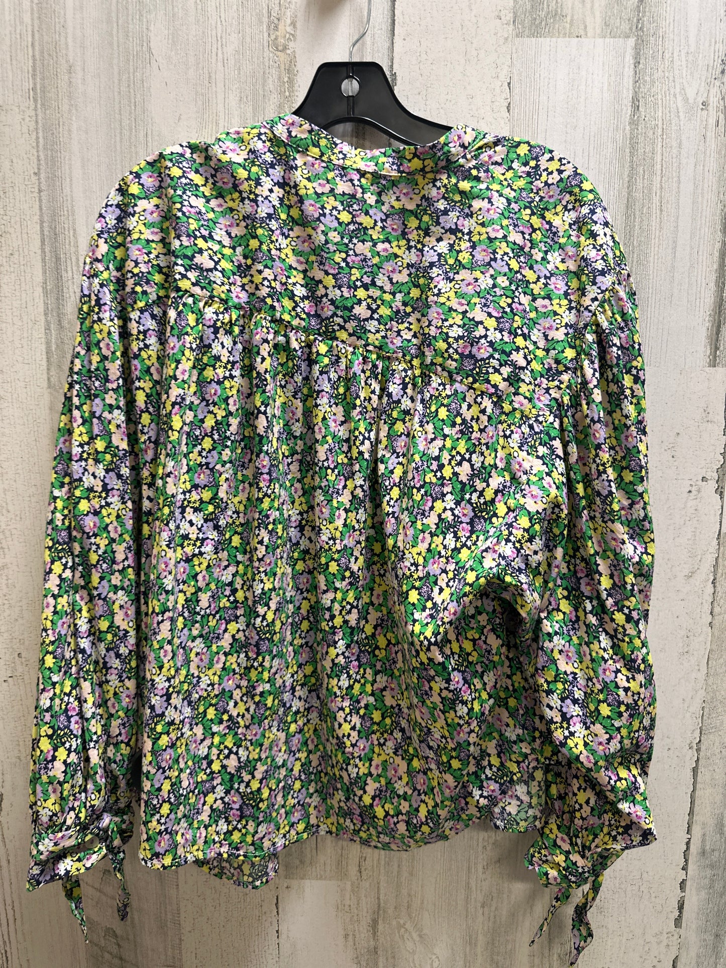 Green Top 3/4 Sleeve Maeve, Size L
