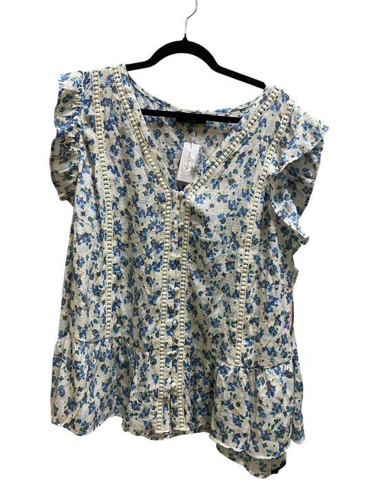 Top Sleeveless By Lane Bryant In Blue, Size: 3x