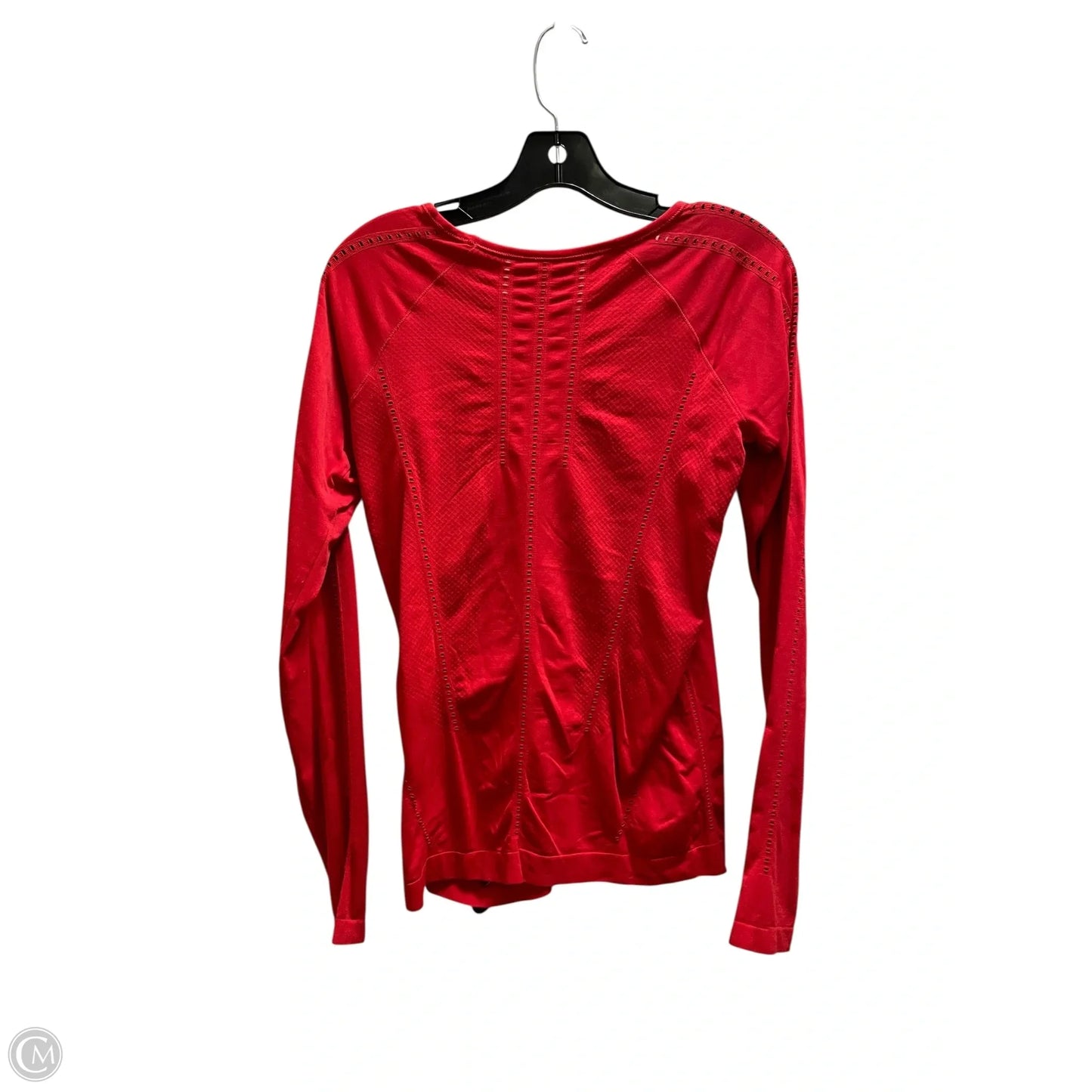 Athletic Top Long Sleeve Collar By Athleta In Red, Size: S