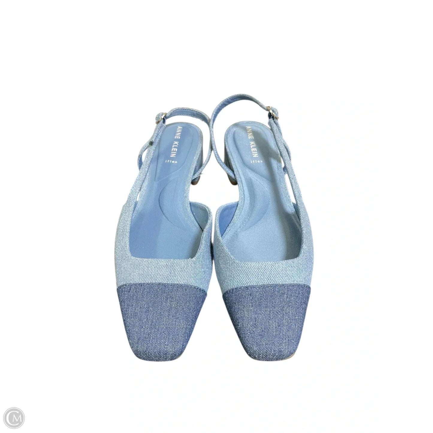 Shoes Flats By Anne Klein In Blue Denim, Size: 8