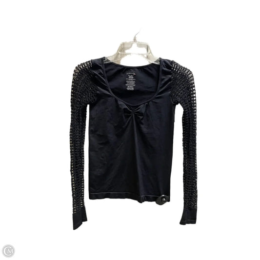 Top Long Sleeve By Free People In Black, Size: M