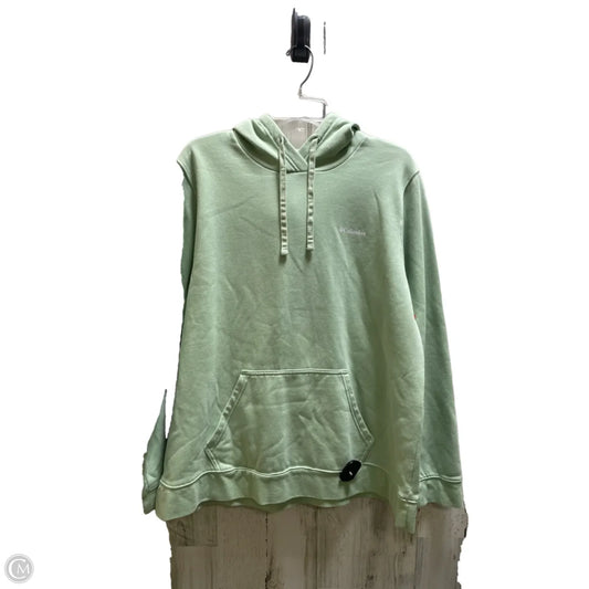 Athletic Sweatshirt Hoodie By Columbia In Green, Size: 2x