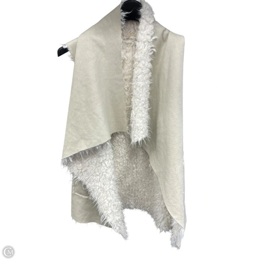 Vest Faux Fur & Sherpa By Altard State In Tan, Size: M