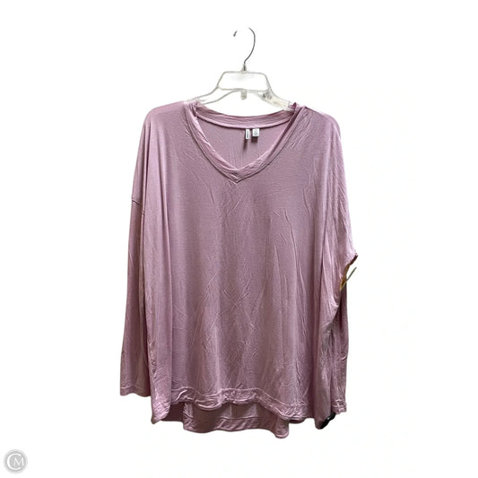 Top Long Sleeve By Nordstrom In Pink, Size: M