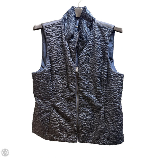 Vest Fleece By Chicos In Navy, Size: M