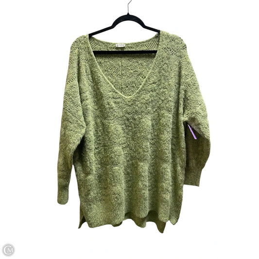 Sweater By Free People In Green, Size: L