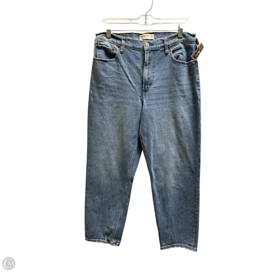 Jeans Straight By Abercrombie And Fitch In Blue Denim, Size: 10