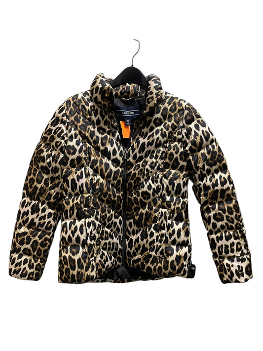 Coat Puffer & Quilted By Lands End In Animal Print, Size: Xs