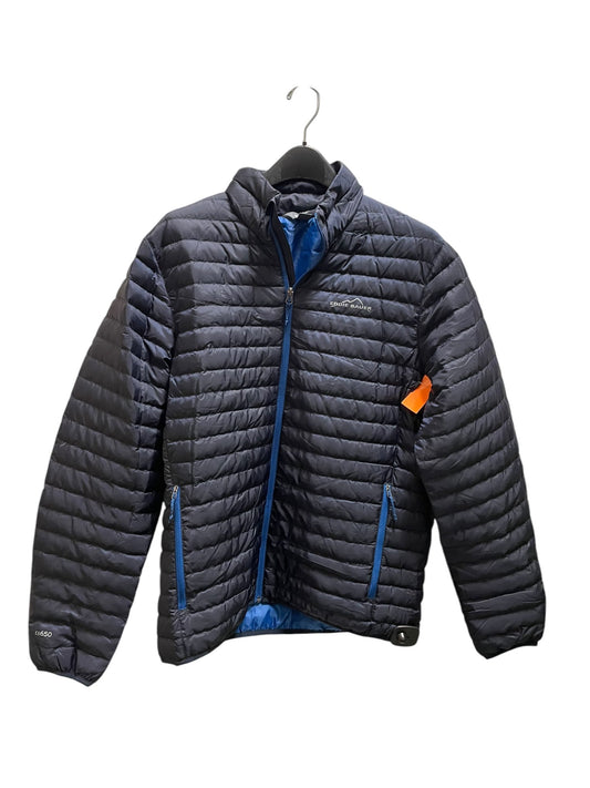 Coat Puffer & Quilted By Eddie Bauer In Navy, Size: M