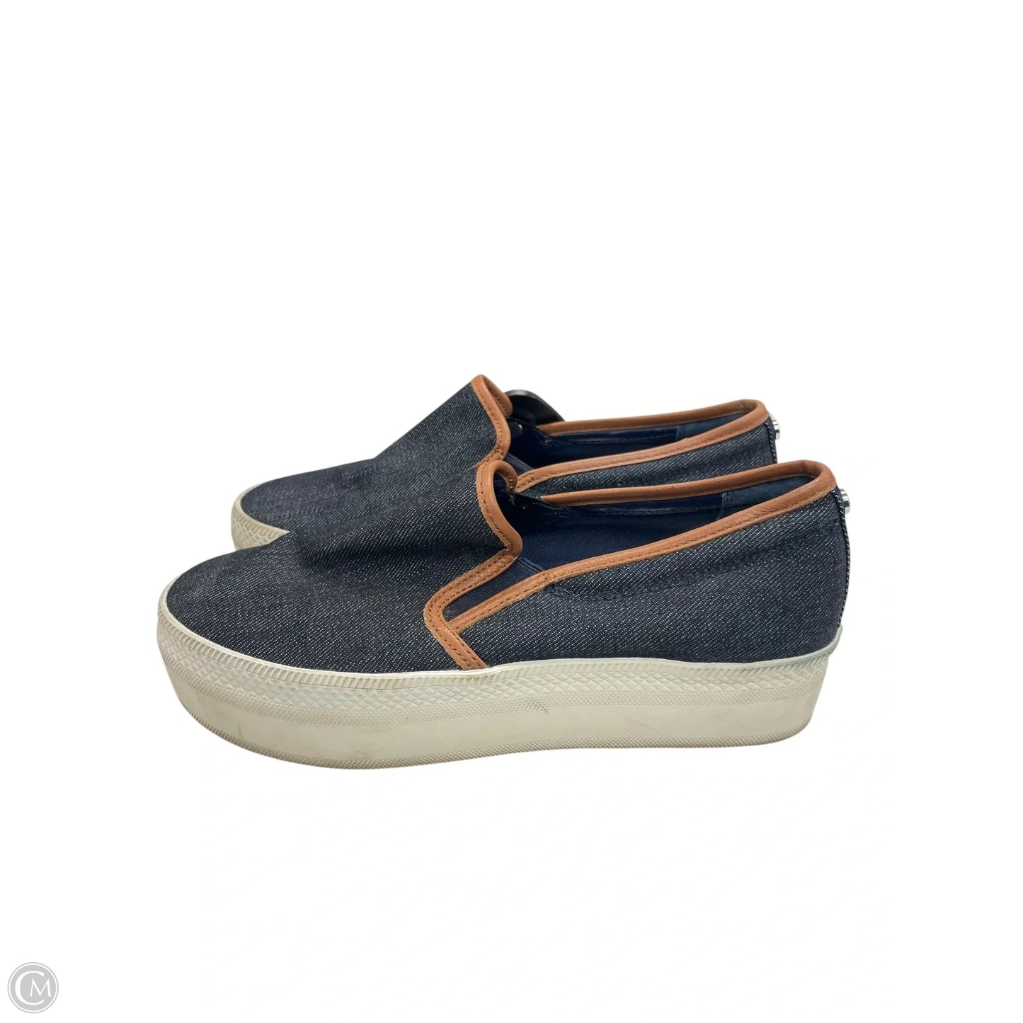 Shoes Sneakers Platform By Michael By Michael Kors In Blue Denim, Size: 7