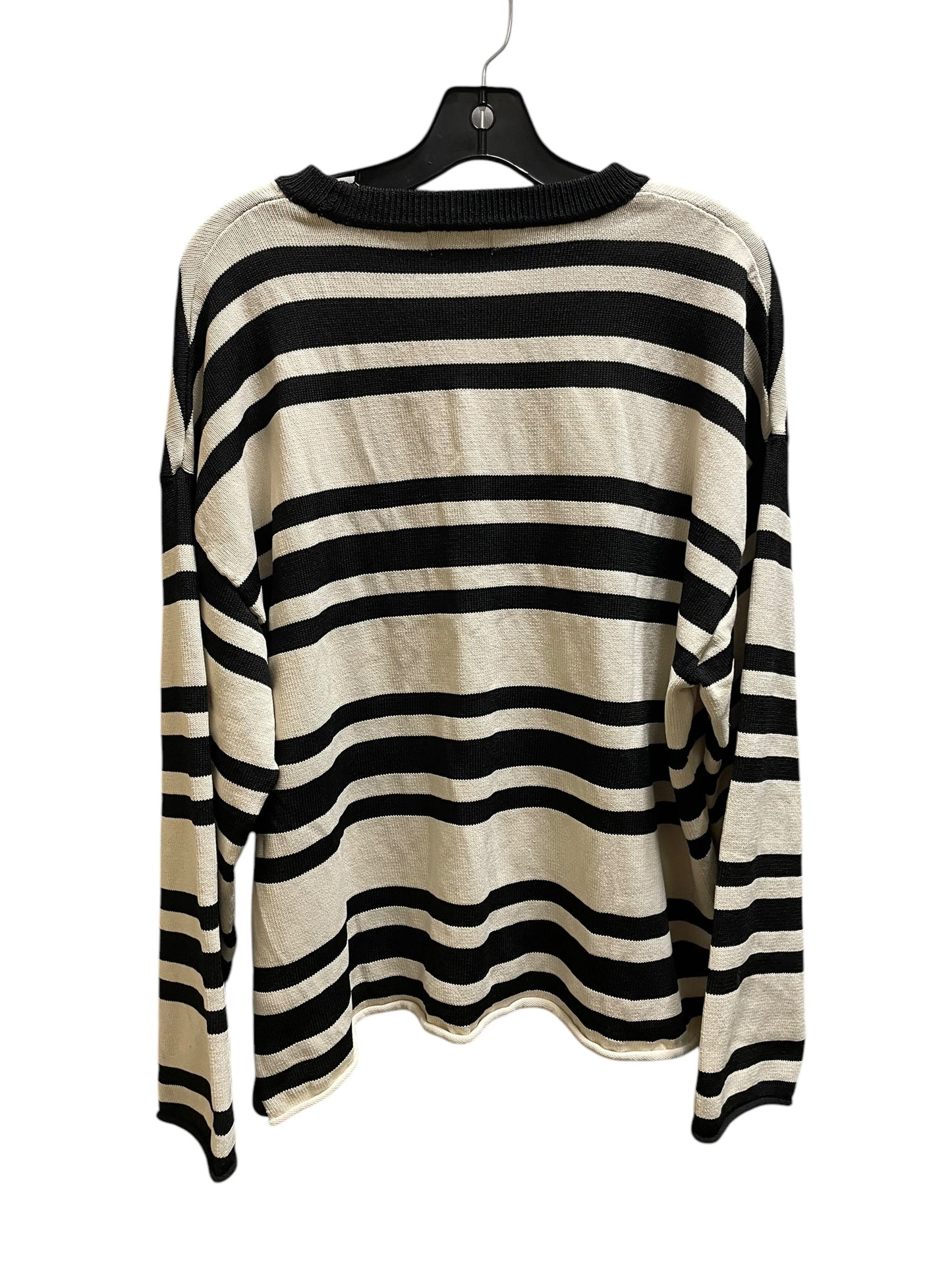 Sweater By H&m In Striped Pattern, Size: M